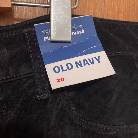 NWT Old Navy Flare Velvet Pants - Picture 5 of 9